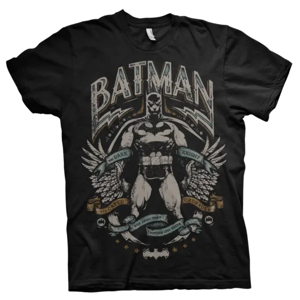 Sort Batman Caped Crusader T-shirt