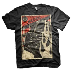 Sort Star Wars Darth Vader Flames T-shirt