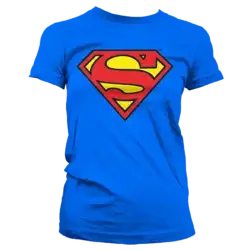 Blå Superman T-shirt Dame