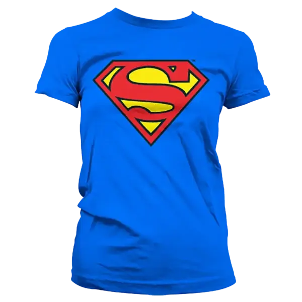 Blå Superman T-shirt Dame