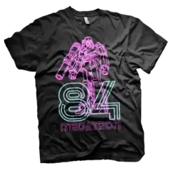 Sort Transformers Megatron Neon 84 T-shirt