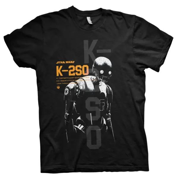 Sort Star Wars K-2SO T-shirt