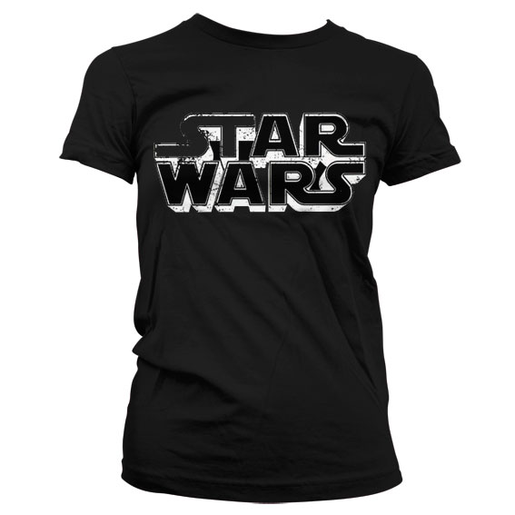 folder overdraw Bordenden Køb Star Wars Distressed Logo T-shirt Dame | Lynhurtig levering - MASKED™