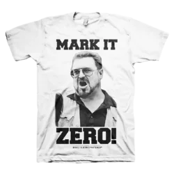 Hvid The Big Lebowski Mark It Zero T-shirt