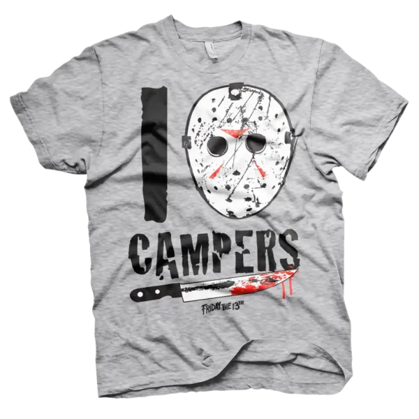 Grå Friday The 13th I Jason Campers T-shirt