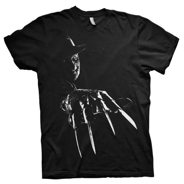 Sort Nightmare On Elm Street Freddy Krueger T-shirt