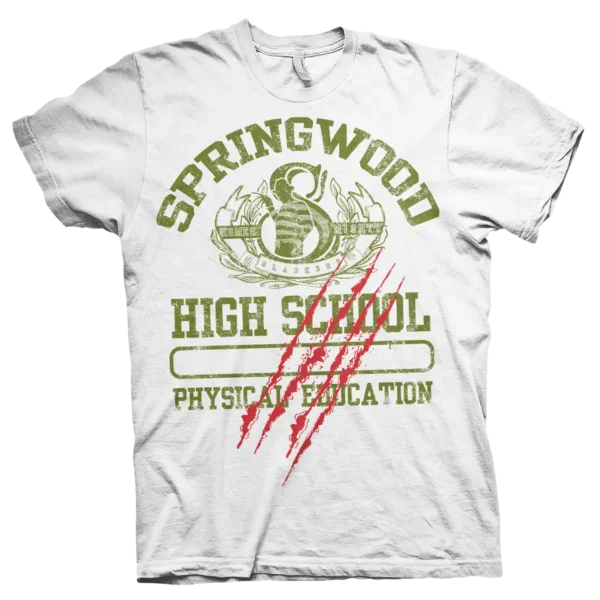 Hvid Nightmare On Elm Street Springwood High School T-shirt