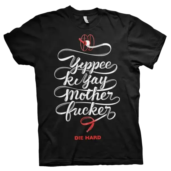 Sort Die Hard Yippee Ki Yay Motherf**ker T-shirt