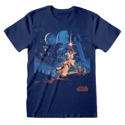 Navy Blue Star Wars A New Hope T-shirt