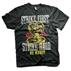 Sort Cobra Kai T-shirt