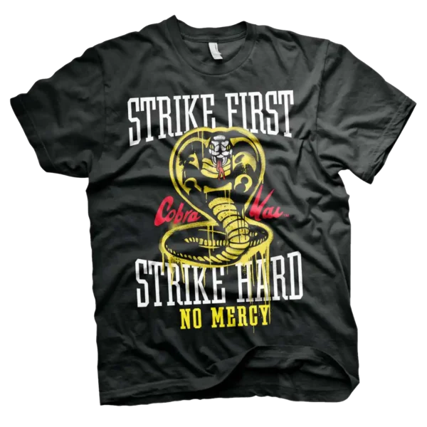 Sort Cobra Kai T-shirt