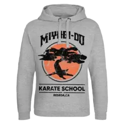 Grå Miyagi Do Karate School Hoodie