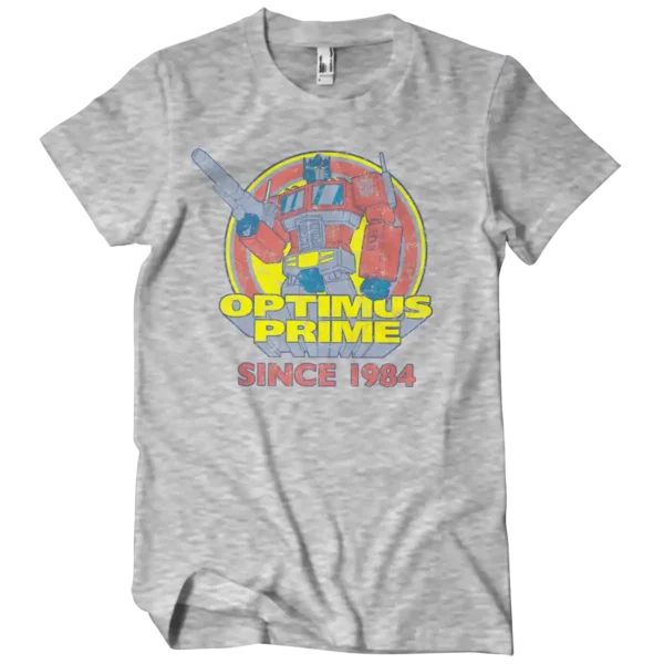 Grå Transformers Optimus Since 1984 T-shirt