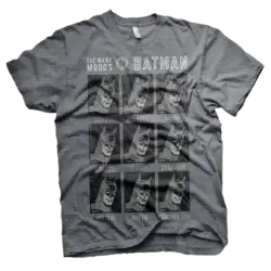 Mørk heather Batman the Many Moods T-shirt