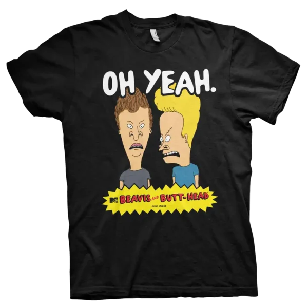 Sort Beavis and Butt-Head Oh Yeah T-shirt