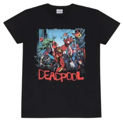 Sort Deadpool & Wolverine Avengers Spoof T-shirt