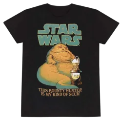 Sort Star Wars Jabba The Hutt Scum T-shirt