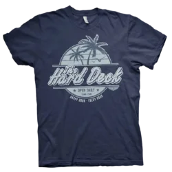 Navy Blue Top Gun The Hard Deck T-shirt