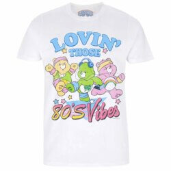 Hvid Care Bears 80s T-shirt