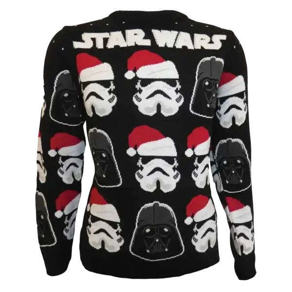 Sort Star Wars Strikket Trooper Julesweater