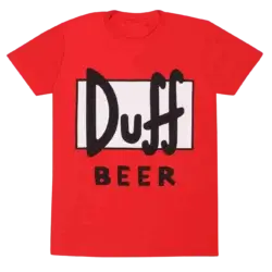 Rød The Simpsons Duff Beer T-shirt