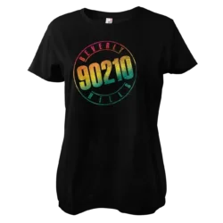 Sort Beverly Hills 90210 Logo T-shirt Dame