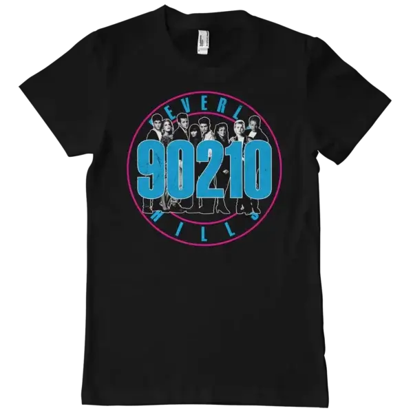 Sort Beverly Hills 90210 T-shirt