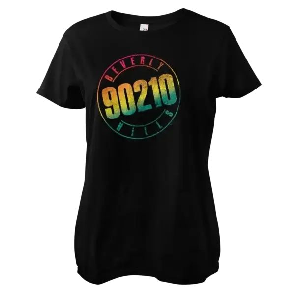 Sort Beverly Hills 90210 Logo T-shirt Dame