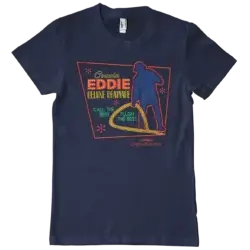 Navy Blue Fars Fede Juleferie Eddie T-Shirt