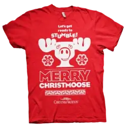 Rød Fars Fede Juleferie Merry Christmoose T-Shirt