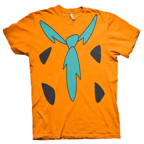 Orange Fred Flintstone Kostume T-shirt