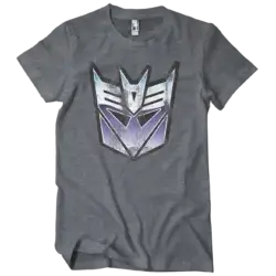 Mørk heather Transformers Decepticon T-shirt