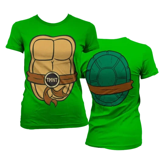 Grøn Turtles Kostume T-shirt Dame