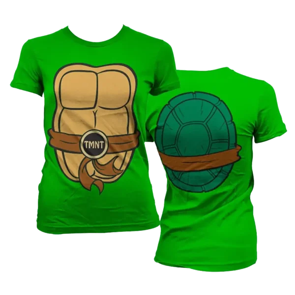 Grøn Turtles Kostume T-shirt Dame