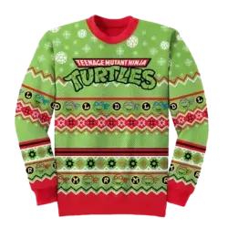 Grøn Turtles Julesweater