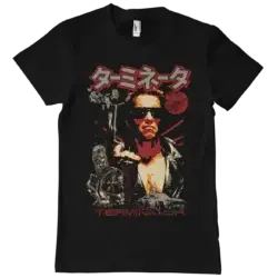 Sort Terminator Japansk T-shirt