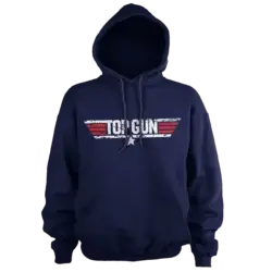 Navy Blue Top Gun Logo Hoodie