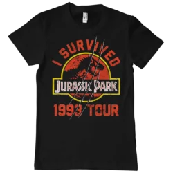 Sort Jurassic Park 1993 Tour T-shirt